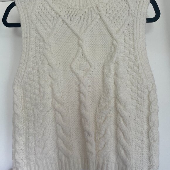 SOLD Cable Knitted Chunky Vest - Picture 5 of 5
